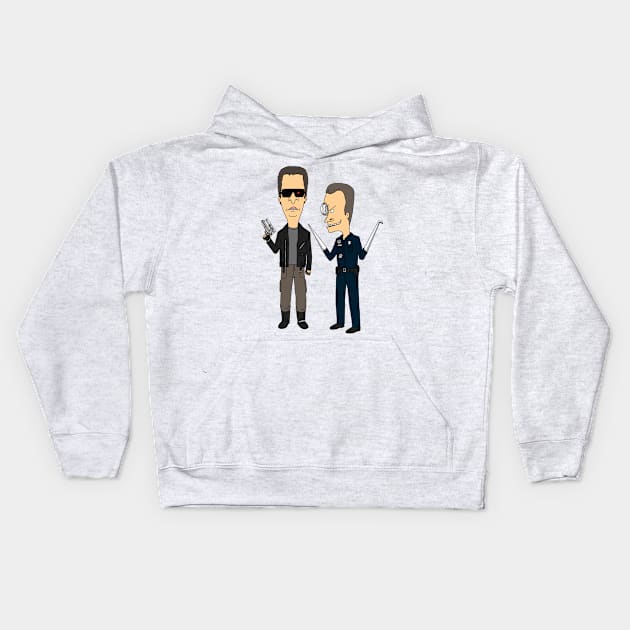 T800 & T1000 Kids Hoodie by pigboom